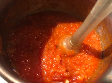 immersion blender in pot