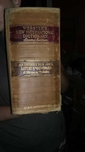 Value of a 1934 Webster's Dictionary - spine