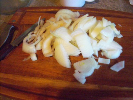 chopped onions