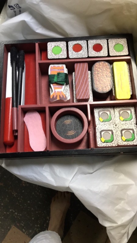 A play sushi set with parts from different sets.