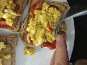 Egg Salad Sandwiches on plate