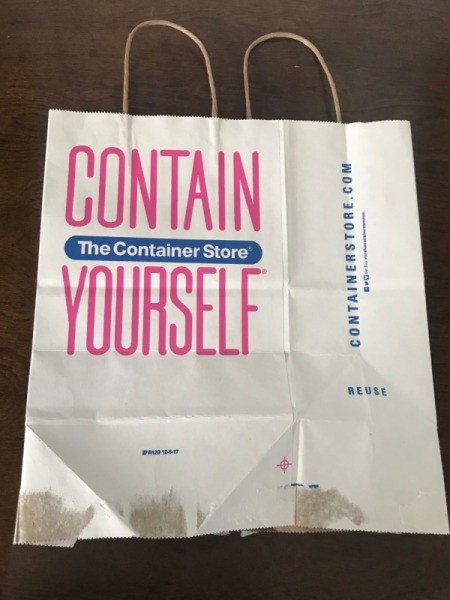 Upcycle a Kraft Paper Store Bag - flatten