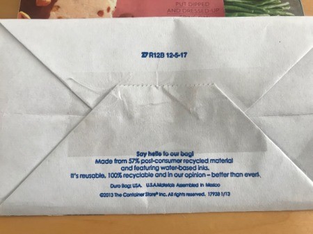 Upcycle a Kraft Paper Store Bag - add tape for extra strength