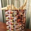 Upcycle a Kraft Paper Store Bag - finished bag with tissue paper inside