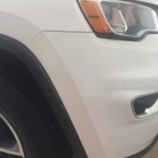 Car Wax Left Yellow Stain on White Painted Bumper