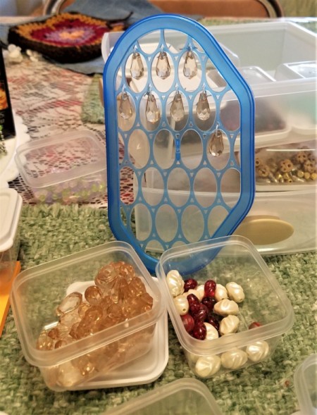 Butterfly Suncatcher Using Unique Lids - adding more beads