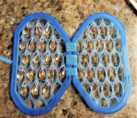 Butterfly Suncatcher Using Unique Lids - glue ribbon in place