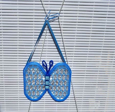 Butterfly Suncatcher Using Unique Lids - hang from ribbon