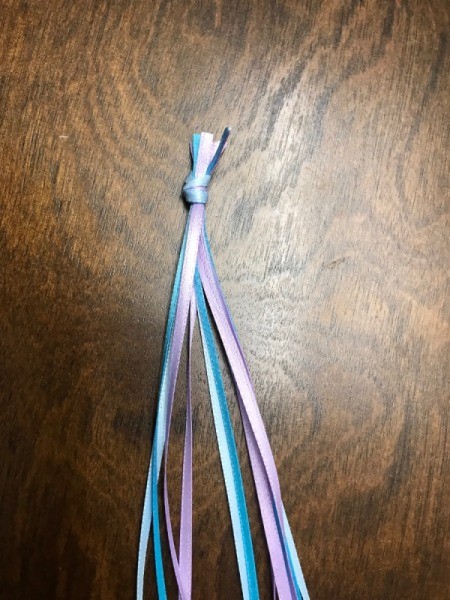 Ribbon Wand - closeup of the knot