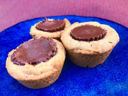 Peanut Butter Cookie Cups on plate