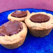 Peanut Butter Cookie Cups on plate