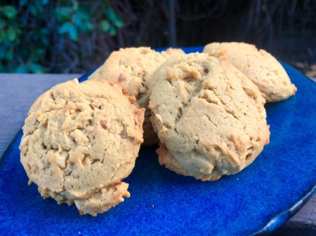 baked Peanut Butter Cookies on plateon plate