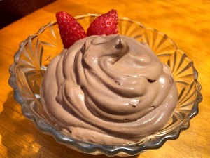 Tofu Chocolate Mousse in bowl