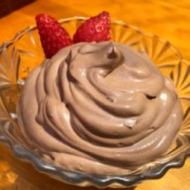 Tofu Chocolate Mousse in bowl