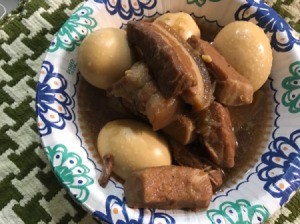 Caramelized Pork and Eggs in bowl