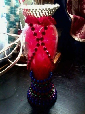 Decorated Flower Vase - decorated flower vase