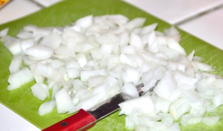 chopped onions
