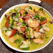 Shrimp Ceviche in bowl