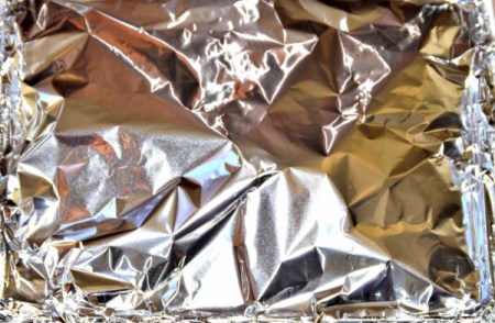 baking dish covered foil
