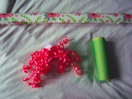 Flower Gift Wrapping - supplies