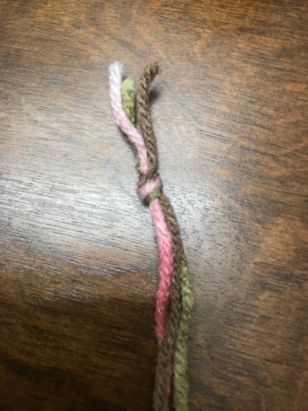 Recycled Cardboard Ring and Yarn Dreamcatcher