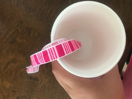 Jellyfish Piñata for Kids - slide ribbon through (looped in half)