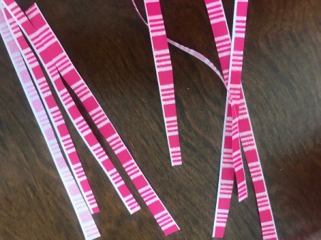 Jellyfish Piñata for Kids - ribbons for the bottom