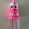 Jellyfish Piñata for Kids - closeup of the finished piñata