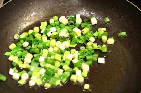 roasting green onions
