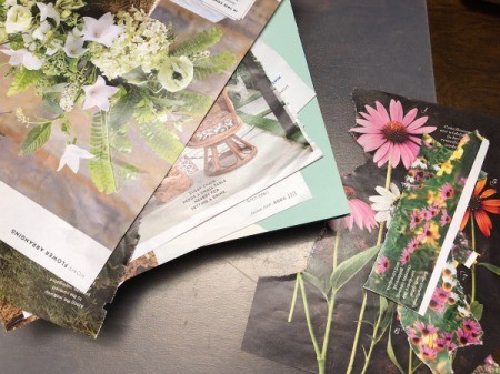 Recycled Ice Cream Box into Giftbox - choose photos from magazines to match your theme