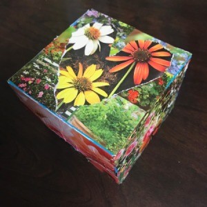 Recycled Ice Cream Box into Giftbox