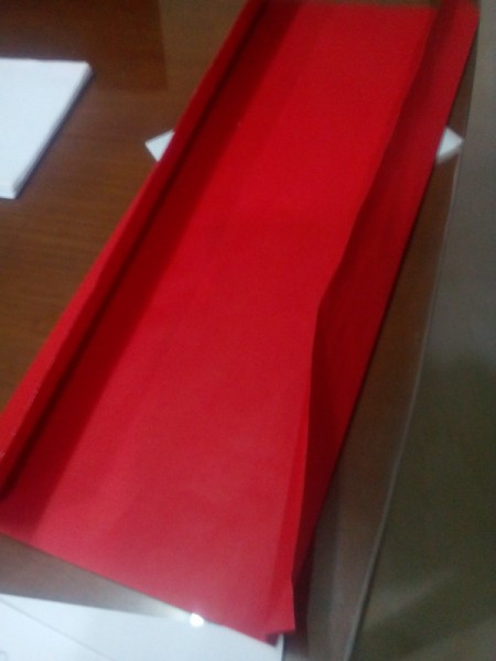 Starter Reading Notebook - fold the cardboard to the size of the notebook