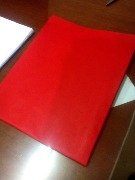 Starter Reading Notebook - fold cardboard vertically in half