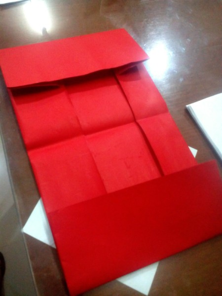 Starter Reading Notebook - open and fold both ends in