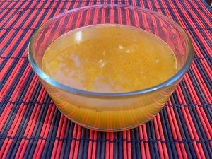 Rich Shrimp Stock in bowl