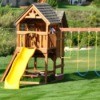 Child's outdoor Play Set on grass.
