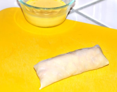 folded up Egg Rolls