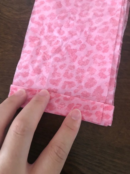 Wrapping Paper and Bow Made from Packaging Items - fold accordion style