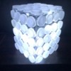 Upcycled Plastic Bottle Cap Light - with lights lit