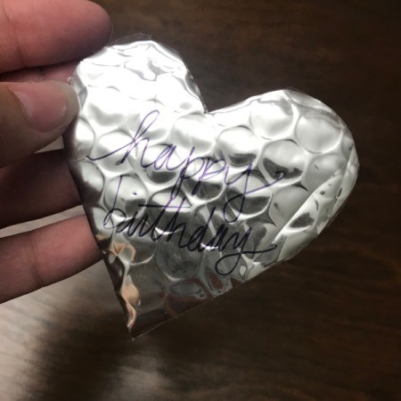 Upcycled Water Jug Gift Basket - add a message to the heart