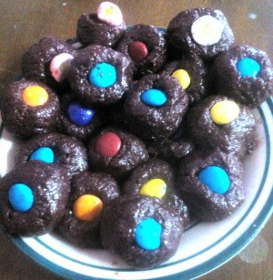 Mallow Filled Choco Graham Balls on plate