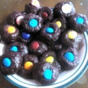 Mallow Filled Choco Graham Balls on plate