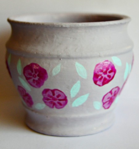 Gardener's Floral Gift Box - paint on leaves