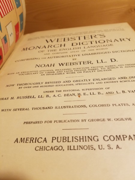 Value of a 1905 Webster's Dictionary