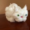 Cotton Ball Kitty - finished cotton ball kitty