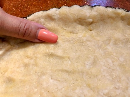 forming crust in pan
