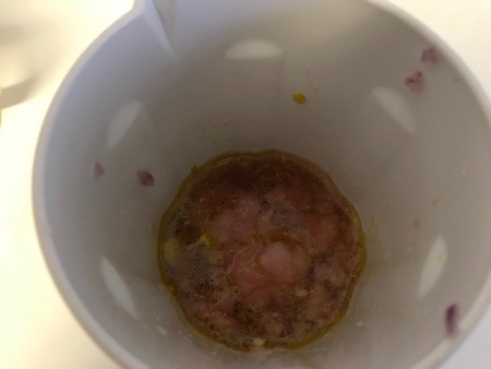 ingredients in blender