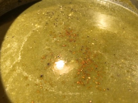 adding spices Spinach Soup