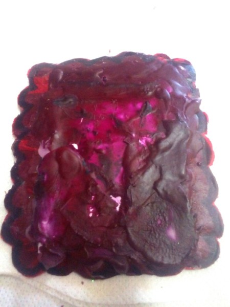 Crayon Frame - cover the back with melted crayon in the same color as the front