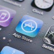 Closeup of apps on an iPhone.